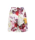 Victoria Beckham Floral Silk Shorts