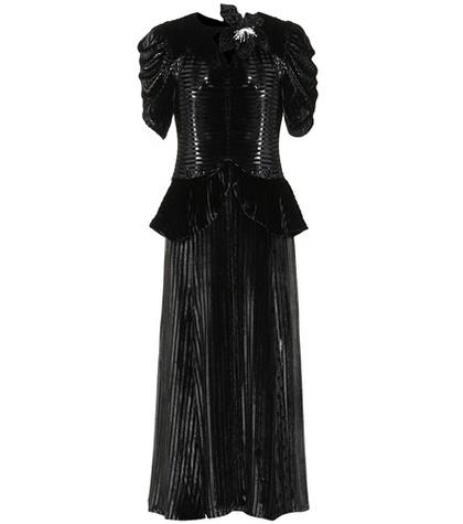Alexander Mcqueen Diantha Velvet Dress