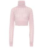 Matthew Adams Dolan Cropped Mohair-blend Sweater