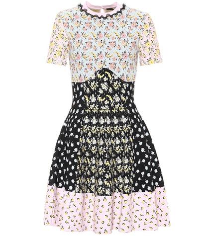 Alexander Mcqueen Floral Jacquard-knit Minidress