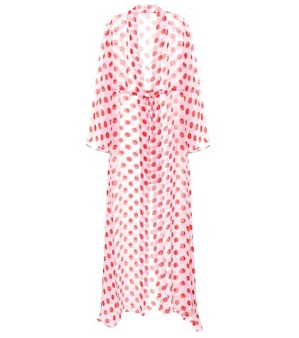Alexandra Miro Betty Dotted Chiffon Cape
