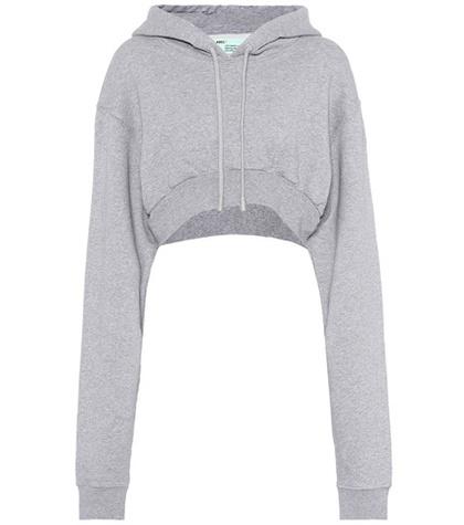 Adidas Originals Cropped Cotton Hoodie
