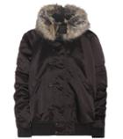 Victoria Beckham Faux Fur-trimmed Bomber Jacket (season 1)