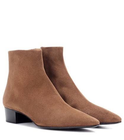 The Row Ambra Suede Ankle Boots