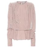 Roger Vivier Asuncion Embellished Blouse