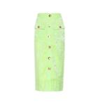 Valentino Button-down Midi Skirt