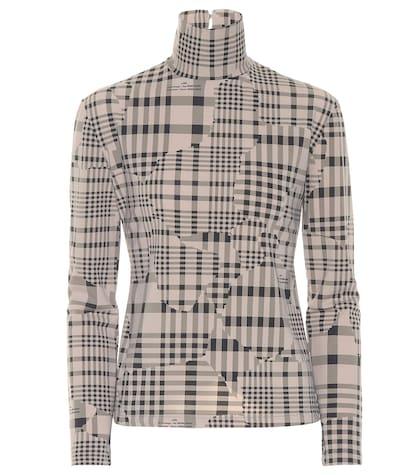 Rokh Checked Jersey Top