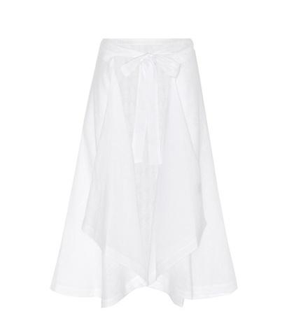 Kate Moss For Equipment Linen Wrap Skirt