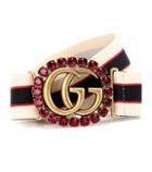 Gucci Double G Striped Belt
