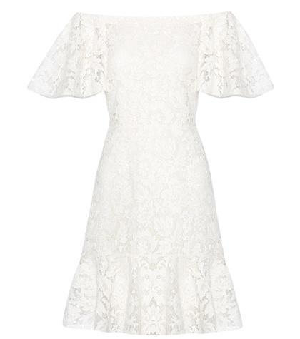 Valentino Lace Off-the-shoulder Dress