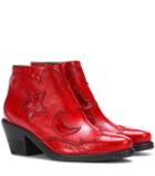 Tory Burch Solstice Zip Leather Ankle Boots