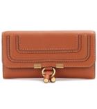 Chlo Marcie Flap-over Leather Wallet