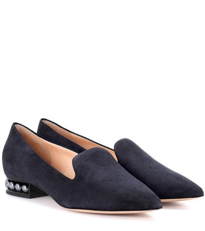 Stella Mccartney Casati Pearl Suede Loafers