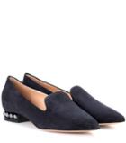 Stella Mccartney Casati Pearl Suede Loafers