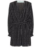 Off-white Logo Crêpe Minidress