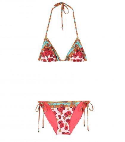 Dolce & Gabbana Printed Triangle Bikini