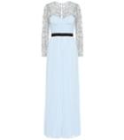 Self-portrait Lace-trimmed Crêpe Gown