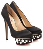 Marco De Vincenzo Dolly Embellished Satin Pumps