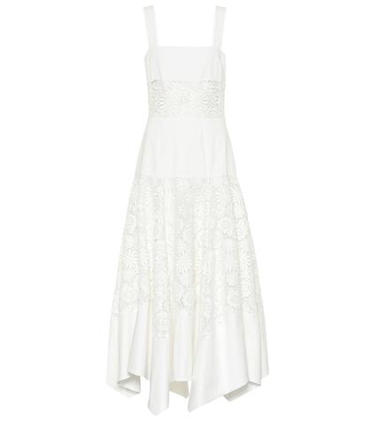 Rosie Assoulin Broderie Anglaise Cotton Maxi Dress
