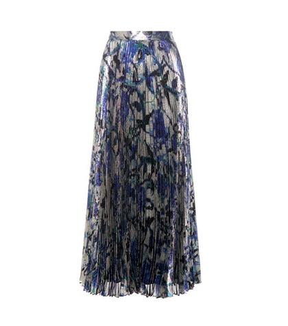 Christopher Kane Pleated Lamé Skirt