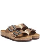 Marc Jacobs Embellished Leather Slides