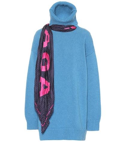 Balenciaga Wool Sweater With Scarf