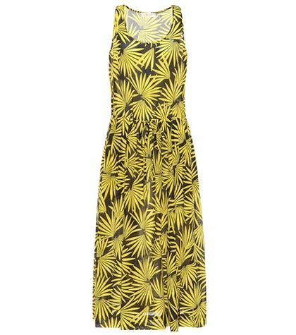 Diane Von Furstenberg Printed Cotton And Silk Dress
