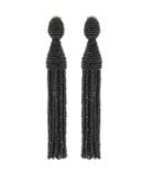 Oscar De La Renta Tasselled Clip-on Earrings