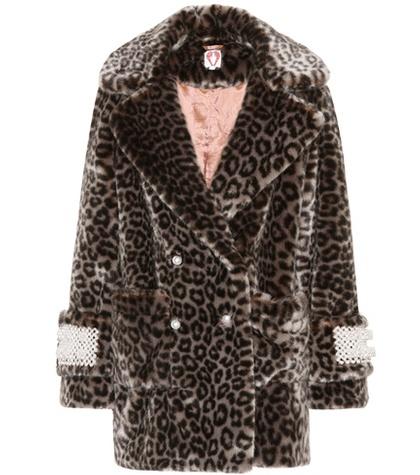 Shrimps Gavin Embellished Faux-fur Coat