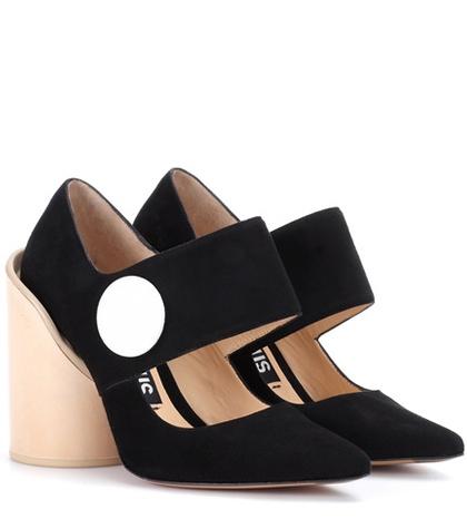Jacquemus Les Chaussures Gros Boutons Suede Pumps