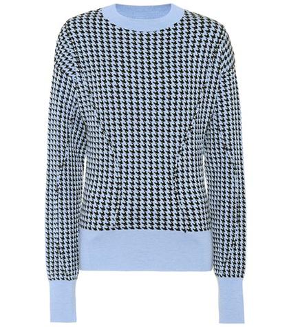 Marni Houndstooth Wool-blend Sweater