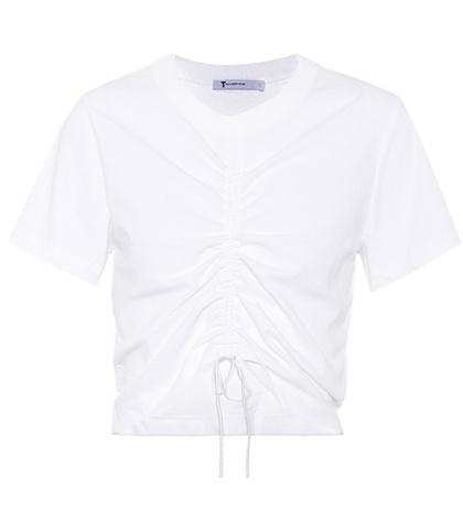 T By Alexander Wang Cotton Drawstring T-shirt