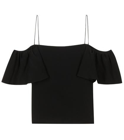 Fendi Silk Off-the-shoulder Top