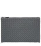 Coach Medium Intrecciato Leather Clutch
