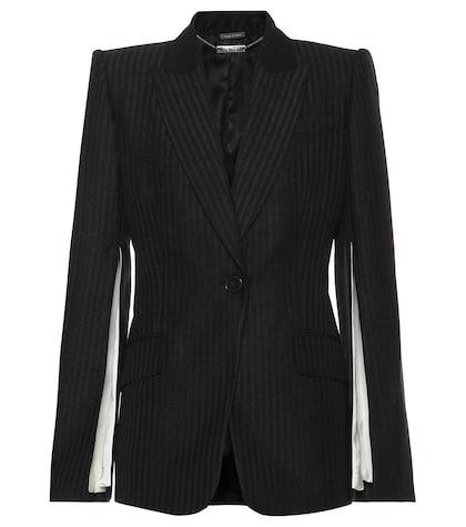 Unravel Wool-blend Pinstripe Blazer