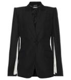 Unravel Wool-blend Pinstripe Blazer