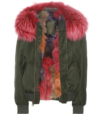 J Brand Fur-trimmed Bomber Jacket