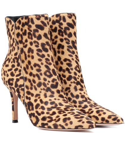 Gianvito Rossi Levy 85 Calf Hair Ankle Boots