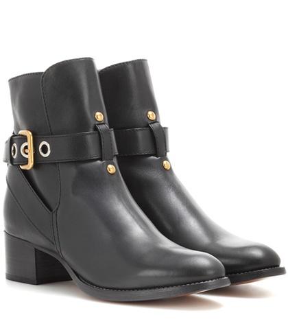 Bower Swimwear Embellished Leather Ankle Boots