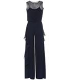 Max Mara Jabot Silk Jumpsuit