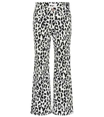 See By Chlo Mid-rise Printed Flared Jeans