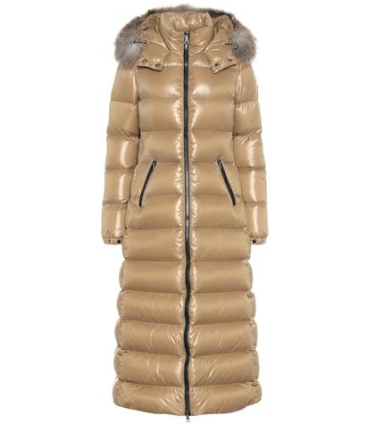 Moncler Hudson Fur-trimmed Down Coat