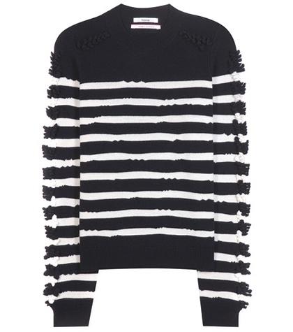 Barrie Striped Cashmere Sweater