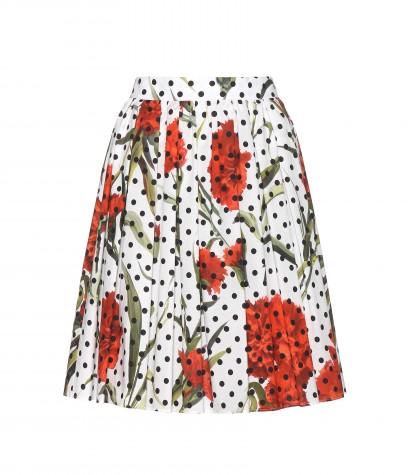 Dolce & Gabbana Printed Cotton Skirt
