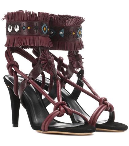 Isabel Marant Abrily Embellished Leather Sandals