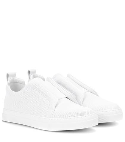 Pierre Hardy Slider Textured Leather Sneakers