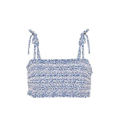 Tory Burch Costa Printed Bikini Top