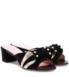 Roger Vivier Baby Doll Suede Sandals