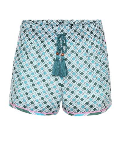 Talitha Silk And Cotton Shorts