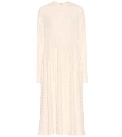 Jil Sander Stretch Wool Midi Dress